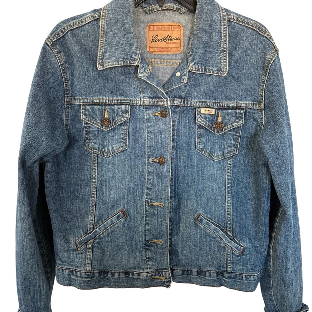 Women's Signature by Levi Strauss Original Denim Trucker Jacket Small